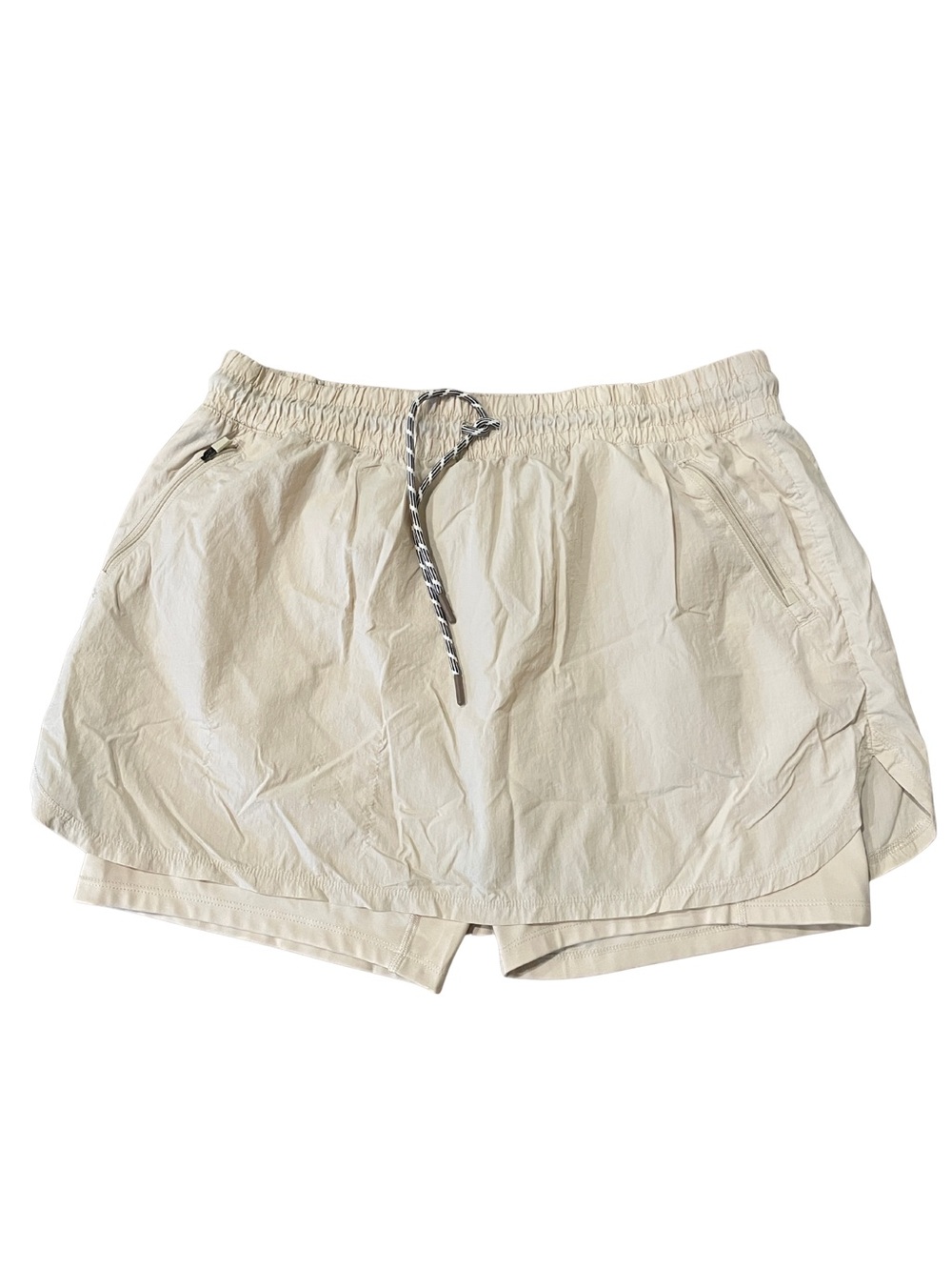 Avia Cream Athletic Skort Shorts with Drawstring